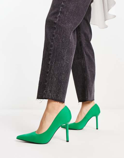 Zapatos de sal n verdes de lycra de Pimkie ASOS