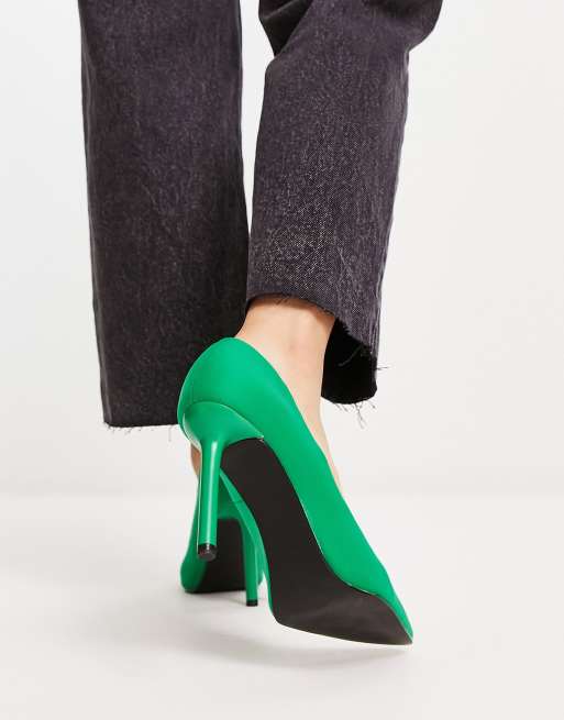 Zapatos de sal n verdes de lycra de Pimkie ASOS