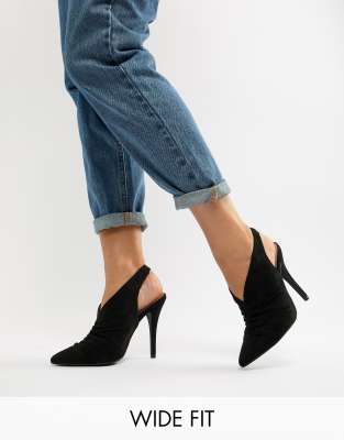 Zapatos de tacón con empeine alto de New Look Wide Fit | ASOS