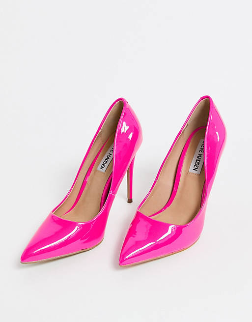 imperdonable Lavar ventanas Gato de salto Zapatos de tacón de aguja con diseño en punta en rosa intenso de Steve  Madden | ASOS