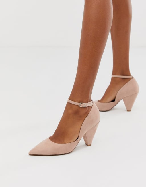 beige mid heel boots
