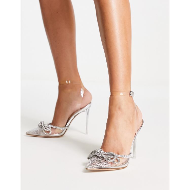 Zapatos de tac n transparentes con ribete de strass Valance de Steve Madden