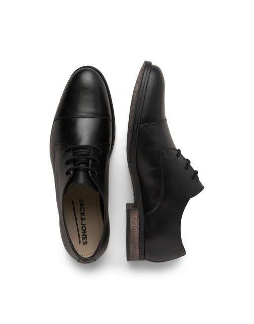 Zapatos de vestir negros de cuero de Jack & Jones, 3 de 4