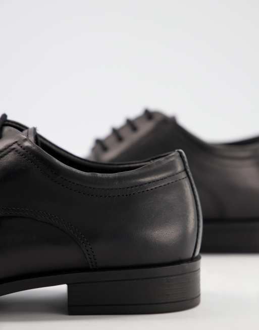 Zapatos Derby de vestir negros con cordones de cuero de Ben Sherman, 4 de 4