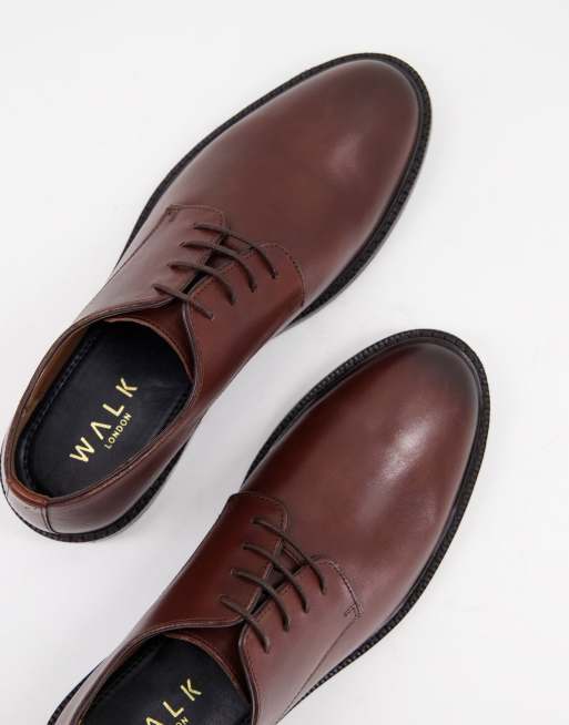 Zapatos Derby tostados de cuero Oliver de WALK LONDON, 3 de 4