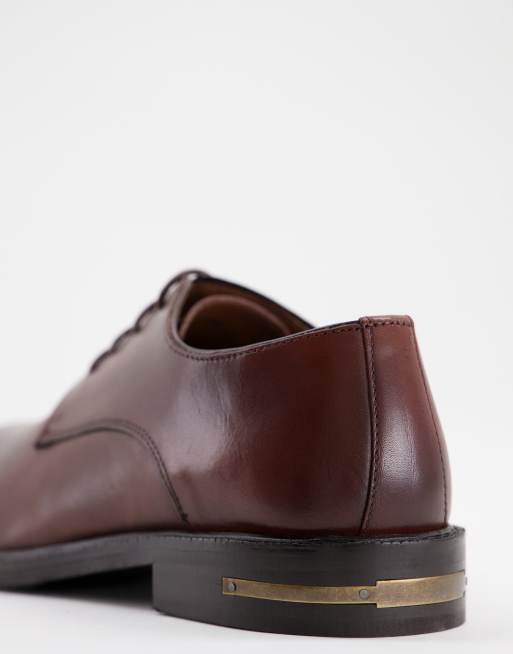 Zapatos Derby tostados de cuero Oliver de WALK LONDON, 4 de 4