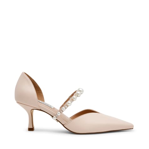 Zapatos dorado rosado de tacón bajo con puntera fina y detalle de perlas Amoura de Steve Madden - view 1