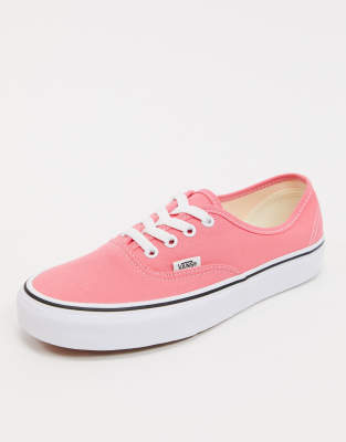 zapato vans rosa y blanco