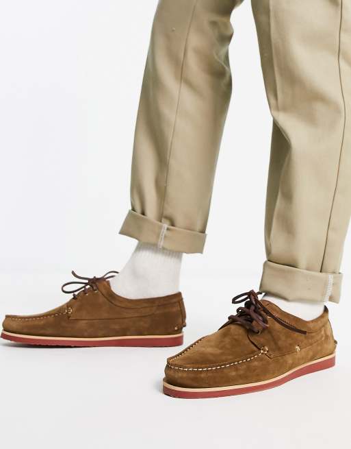 Zapatos marrones con cordones Peaky de Scalpers ASOS