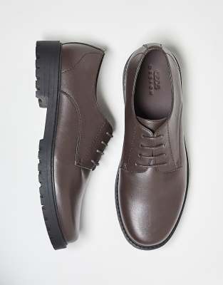 Zapatos marrones con cordones y suela dentada de ASOS DESIGN - view 1