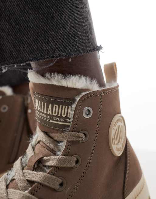 Zapatos marrones con cremallera Pampa HI de Palladium ASOS