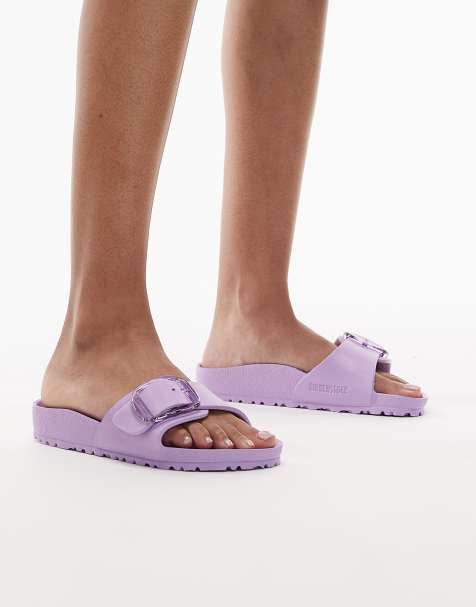Zapatos morado azafrán de goma EVA con hebilla grande Madrid de Birkenstock - view 1