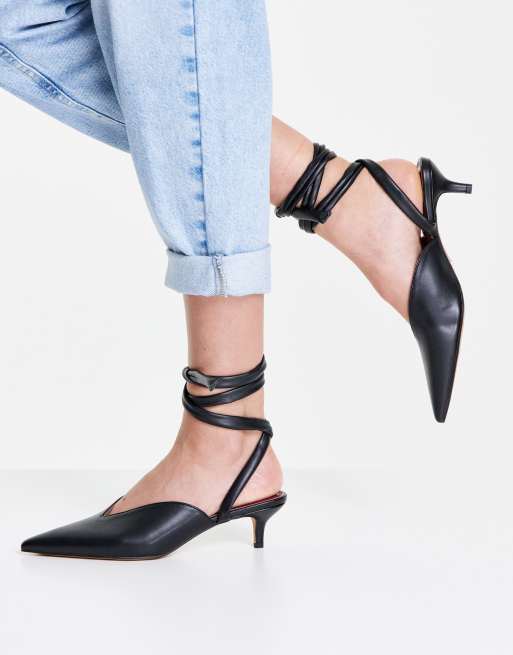 Zapatos negros atados en el tobillo Fiona de | ASOS