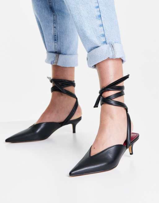 Zapatos negros atados en el tobillo Fiona de | ASOS