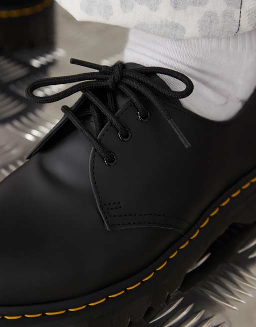 Zapatos negros con 3 pares de ojales de cuero liso 1461 de Dr. Martens ASOS