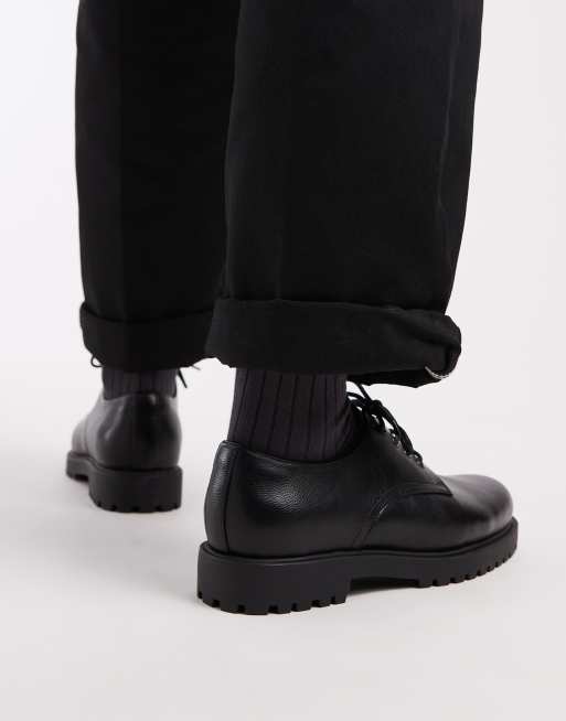 Zapatos negros con cordones y suela dentada de ASOS DESIGN, 3 de 4