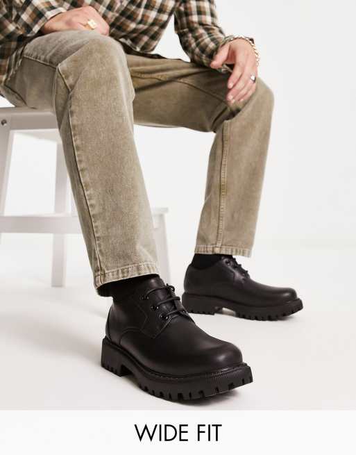 Wide Fit Botas Militares Mujer Asos Zapatos Negros Con Suela