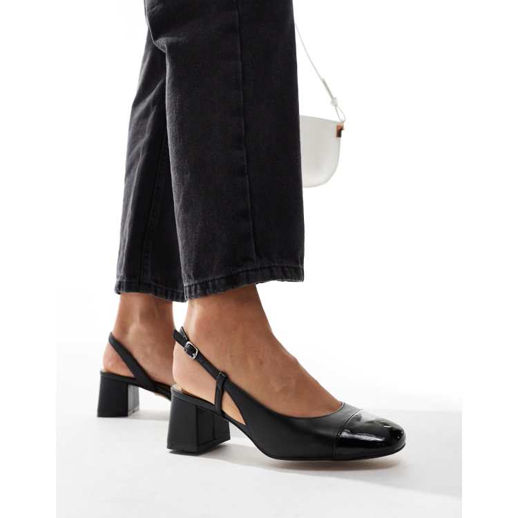 Zapatos negros de tacón de cuero Bialle de ALDO ASOS