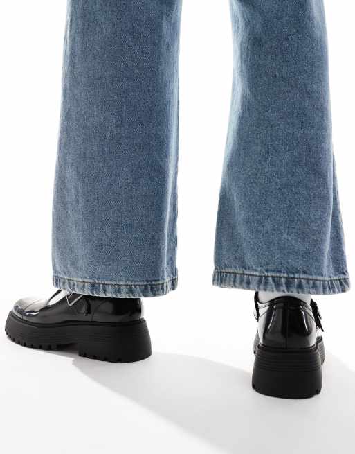 Zapatos negros estilo merceditas con suela gruesa de ASOS DESIGN, 2 de 4
