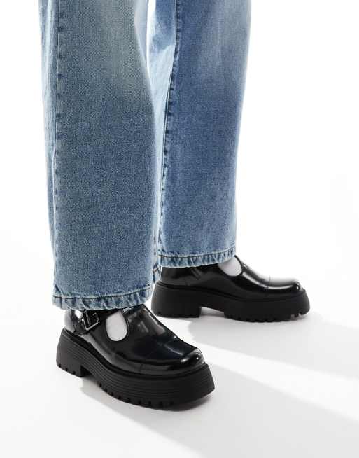 Zapatos negros estilo merceditas con suela gruesa de ASOS DESIGN, 3 de 4