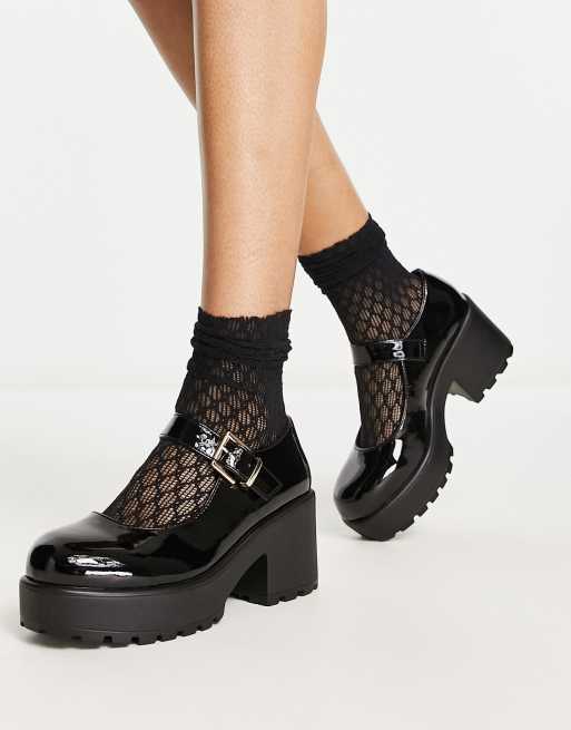 Zapatos negros estilo merceditas de charol Tira de KOI  , 4 de 4