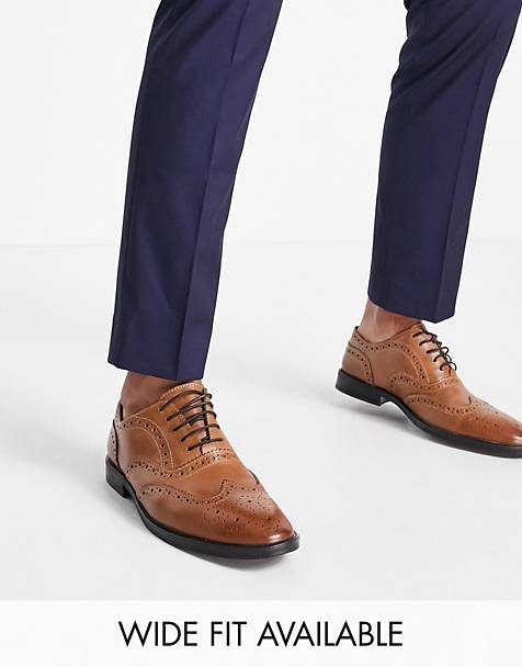 Hombre Zapatos de Zapatos con cordones de Zapatos brogue Zapatos oxford marrones ASOS de Caucho de color Marrón para hombre 