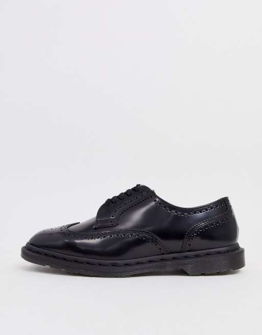 Zapatos Oxford en negro pulido suave Kelvin de Dr Martens ASOS