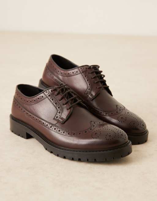 Zapatos Oxford marrones de cuero James de WALK LONDON, 2 de 4