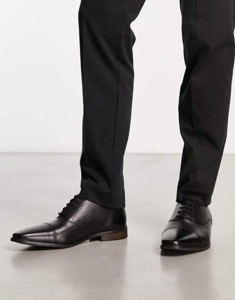 Zapatos Oxford negros con cordones de cuero de Thomas Crick - view 1