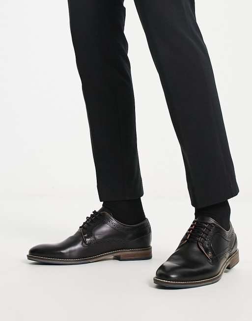 Zapatos Oxford negros con cordones de Dune London