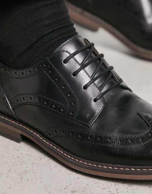 Zapatos Oxford negros de cuero Raffe de Schuh, 2 de 4