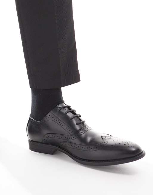 Zapatos Oxford negros de cuero sintético de ASOS DESIGN, 4 de 4