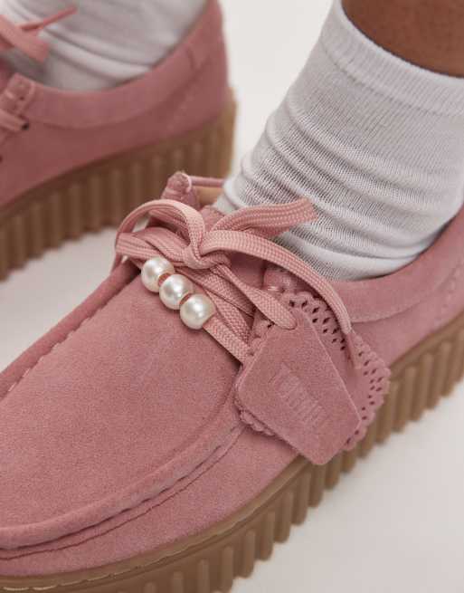 Zapatos rosa empolvado con perlas de quita y pon Torhill Bee de Clarks, 2 de 4