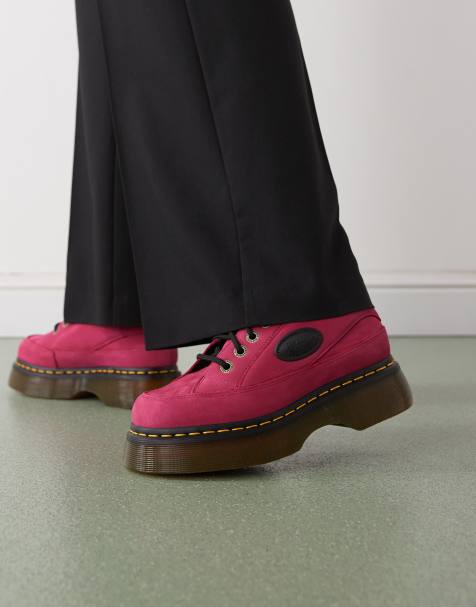 Zapatos rosa fucsia con 5 pares de ojales Buzz 5i de Dr Martens - view 1
