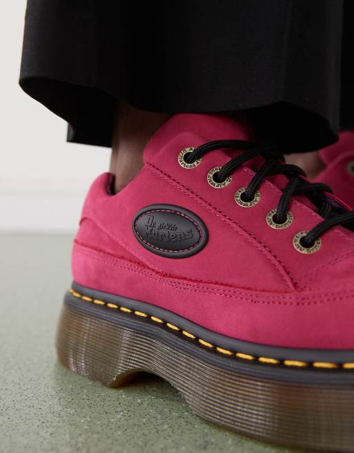 Zapatos rosa fucsia con 5 pares de ojales Buzz 5i de Dr Martens, 2 de 4