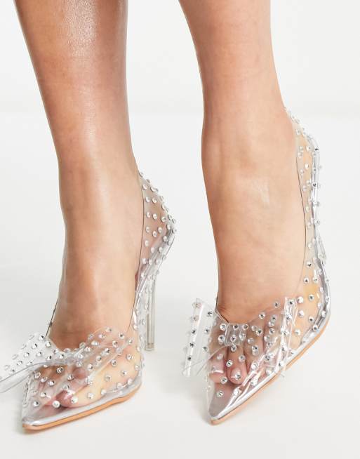 Zapatillas transparentes con cheap piedras