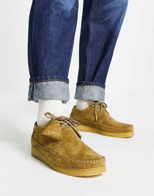 Zapatos verde con detalles trenzados ante Weaver de Clarks | ASOS