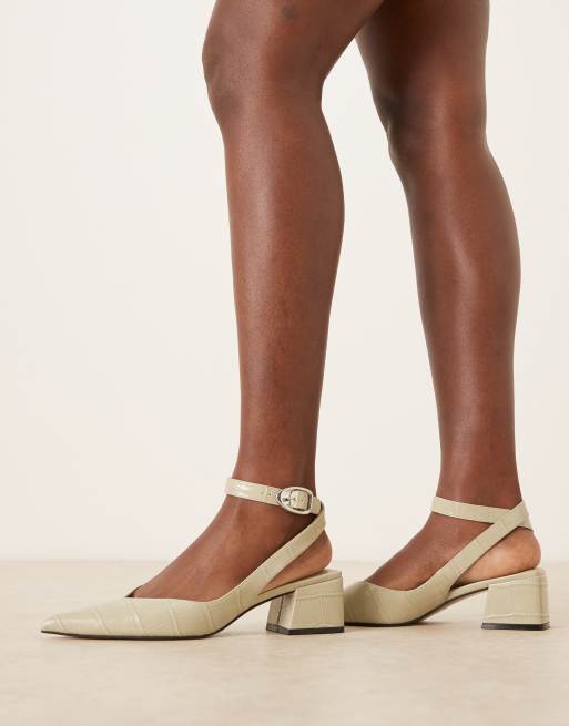 Zapatos verde pistacho de tacón medio ancho Sienna de ASOS DESIGN , 4 de 4