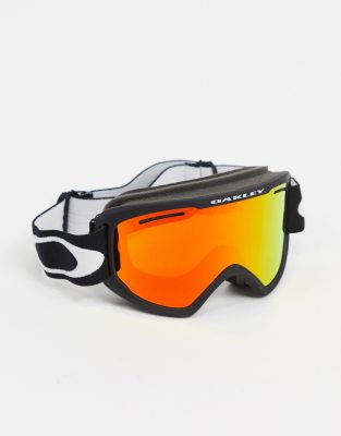 фото Защитные очки в черной матовой оправе с красными/оранжевыми стеклами oakley frame 2.0 pro xm-черный