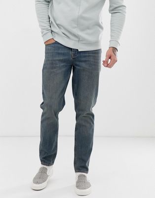 фото Зауженные джинсы asos design-синий