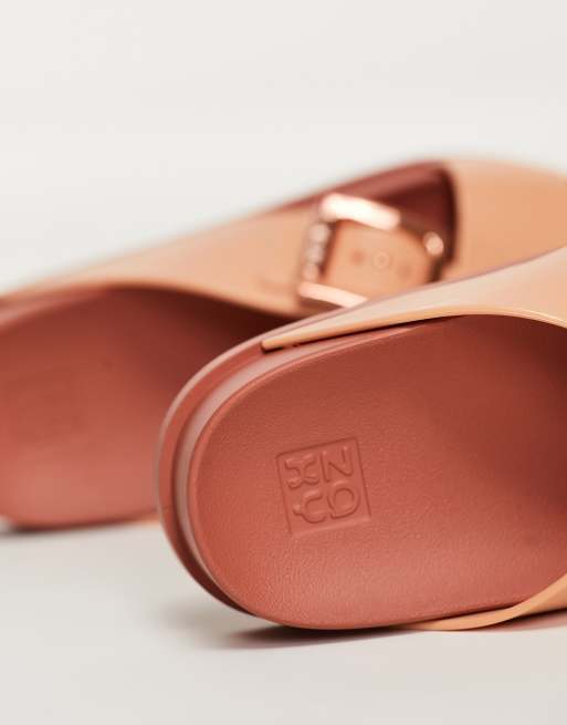 Zaxy Choice buckle sliders in blush