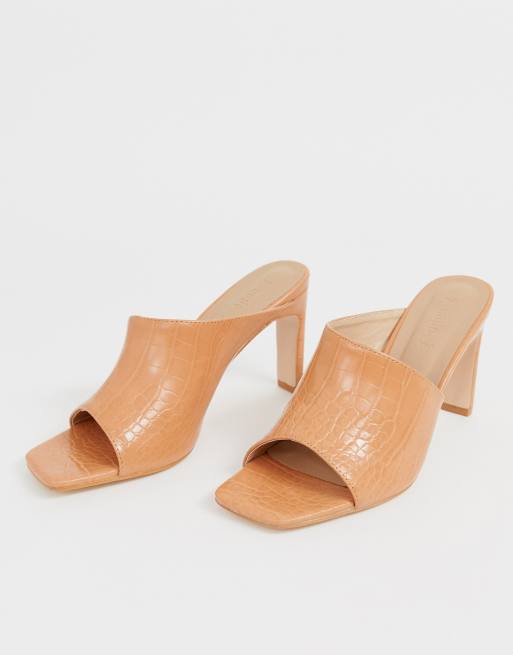 Z_Code_Z – Amaka – Exklusive, vegane Mules mit Absatz und Kroko-Muster, 4 von 4