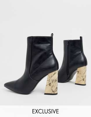 vegan heeled boots