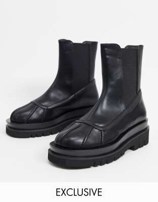 biker boots chunky