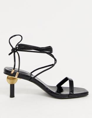 asos ankle tie sandals