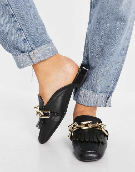Z_Code_Z – Exklusiv – Avan – Flache Schuhe in Schwarz mit Kettendetail - BLACK, 3 von 4