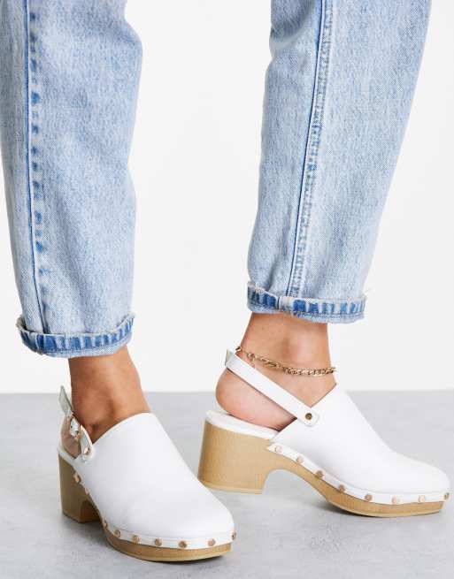 Z_Code_Z Mira clogs in white - WHITE