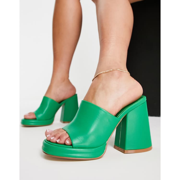 靴 _Fot wood heel mules octagon Amazon.com | 6 Inch Pointed Stiletto Mule with Wood Bottom