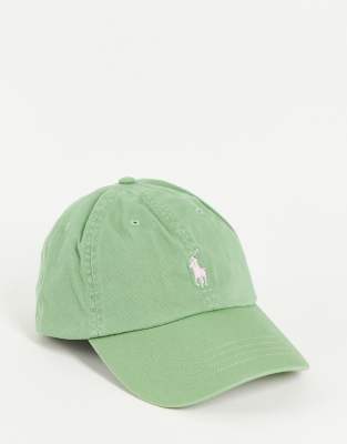 Бейсболки  Asos Зеленая кепка с логотипом Polo Ralph Lauren-Зеленый цвет