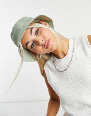 Головные уборы Зеленая нейлоновая панама ASOS DESIGN-Зеленый цвет